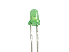 F3插件绿灯,绿色胶体直插LED,EH-204SYGD黄绿国产LED灯珠