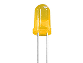 5MM插件黄灯EH-503UYD,黄发黄灯珠,亿毫安国产灯珠厂家