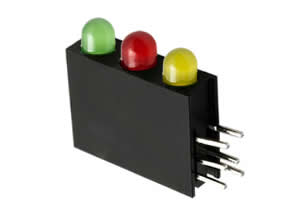 EH-30D-3GRYD组装类LED,三孔绿红黄组合灯座,亿毫安电子